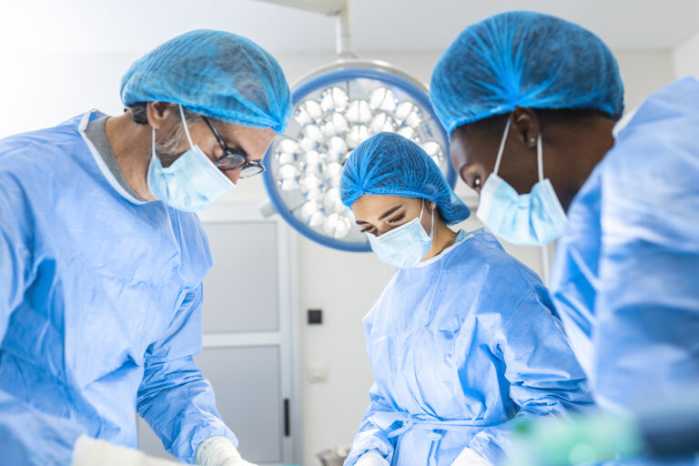 physicians in an operating room