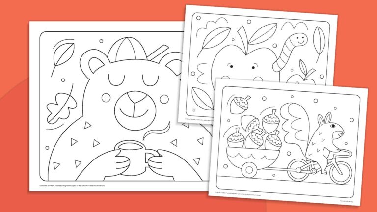 Fall Coloring Pages Feature