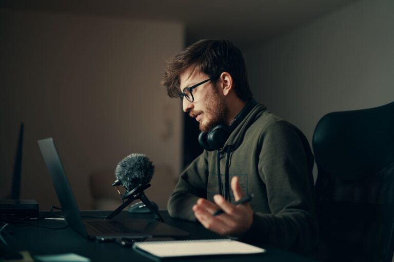 Man working from home