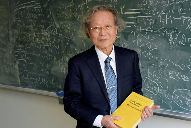 masaki kashiwara abel prize laureate 2025 holding book sheaves on manifolds