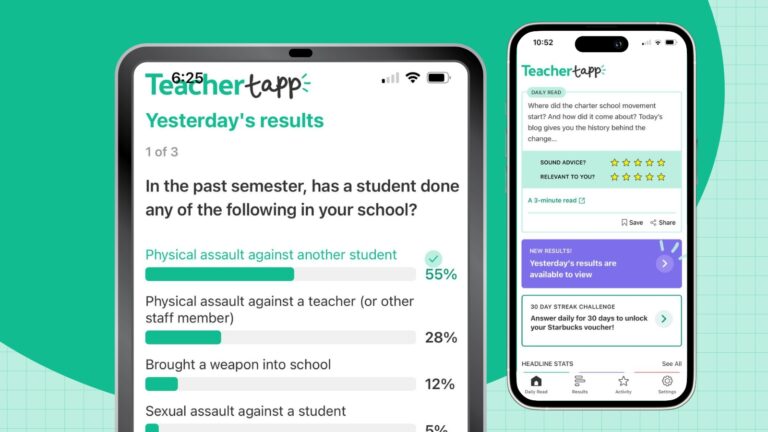 Teacher Tapp feature
